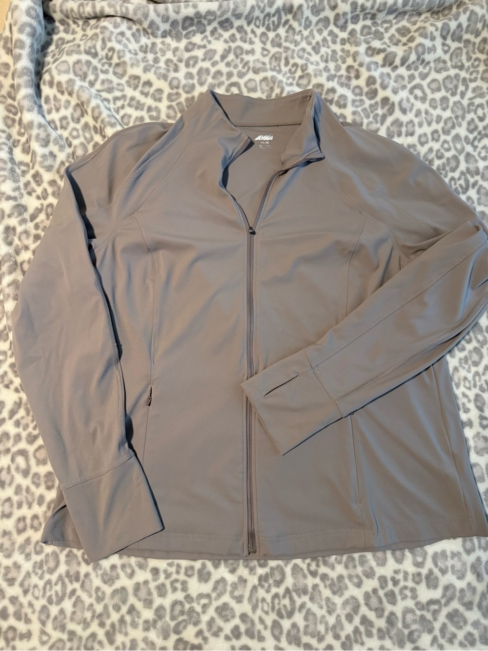 Set of 3 Avia Full-Zip Performance Jacket in Taupe Gray, Black and Bubblegum